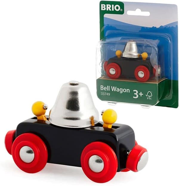 Bell Wagon - BRIO - Tågleksak i trä - Blandat - från 3 år