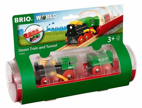 BRIO World Steam Train and Tunnel - Ravensburger - Blandat från 3 år - 33892