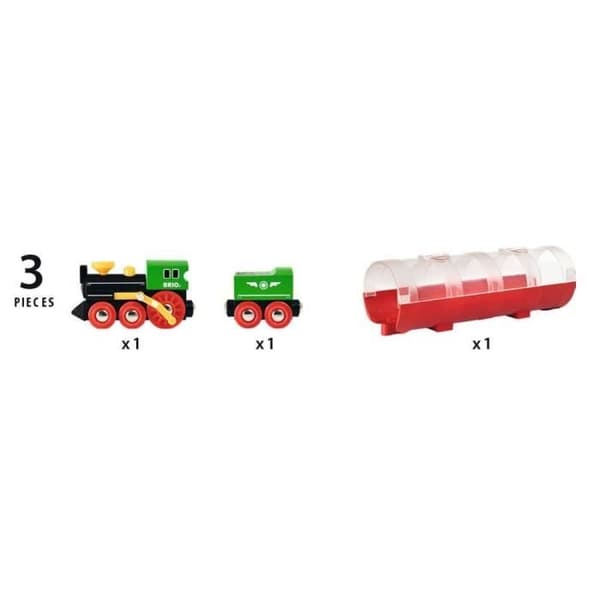 BRIO World Steam Train and Tunnel - Ravensburger - Blandat från 3 år - 33892