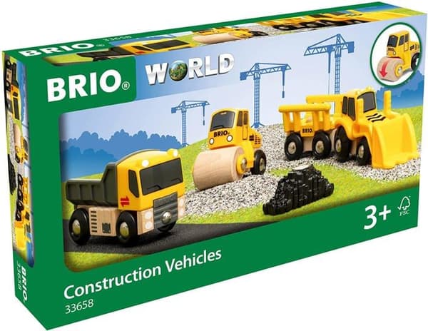 Box med 3 BRIO entreprenadmaskiner - Ravensburger - Blandat från 3 år