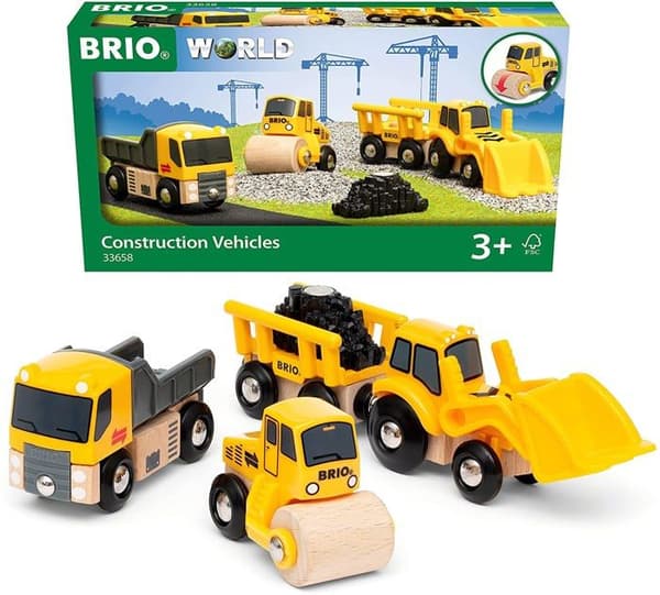 Box med 3 BRIO entreprenadmaskiner - Ravensburger - Blandat från 3 år