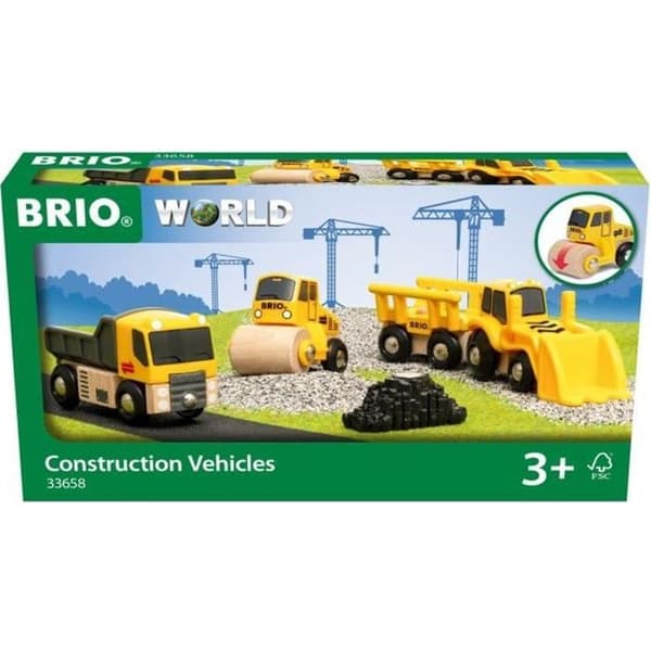 Box med 3 BRIO entreprenadmaskiner - Ravensburger - Blandat från 3 år