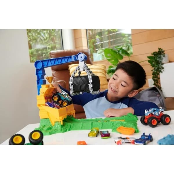 Hot Wheels-Monster Trucks Arena Smashers Challenge Laddar Rhinomite HTP18