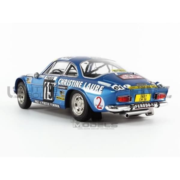 Samlarbil i miniatyr - SOLIDO - ALPINE A110 1600S - Monte Carlo Rally 1976 - Blå - 18/1