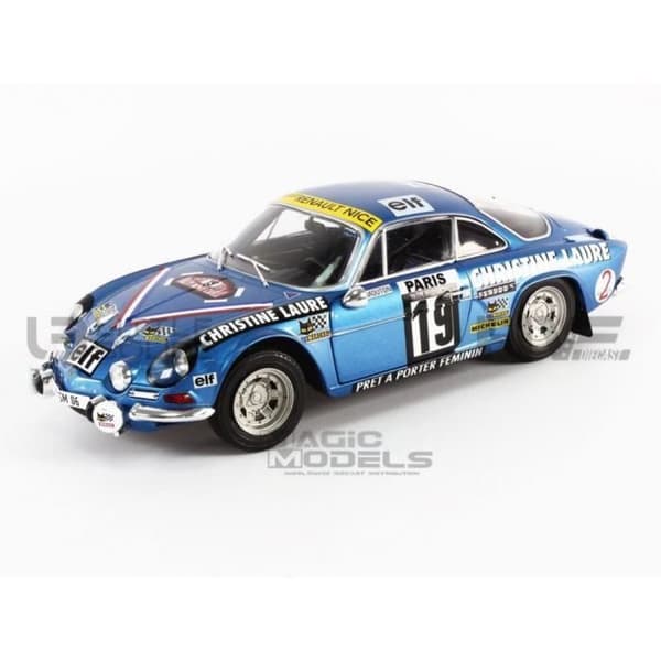 Samlarbil i miniatyr - SOLIDO - ALPINE A110 1600S - Monte Carlo Rally 1976 - Blå - 18/1