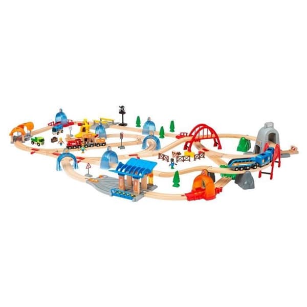 BRIO World Circuit Smart Tech Sound Deluxe tågbana i trä - Ravensburger - 91 stycken - Från 3 år