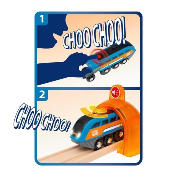 BRIO World Circuit Smart Tech Sound Deluxe tågbana i trä - Ravensburger - 91 stycken - Från 3 år
