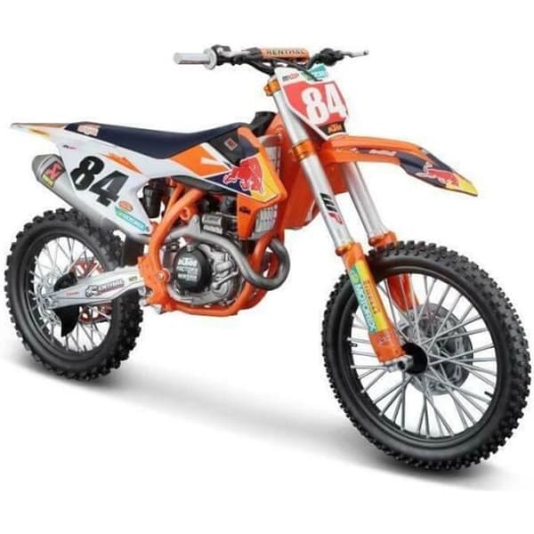 Motocross replika - KTM - SX 450 - 1/6 skala - Orange färg - För barn från 6 år