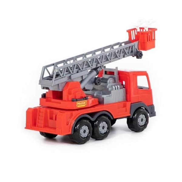 Brandbil - POLESIE - 78551 - Röd - 45cm x 16,5cm x 26cm - Från 3 år