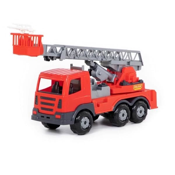 Brandbil - POLESIE - 78551 - Röd - 45cm x 16,5cm x 26cm - Från 3 år