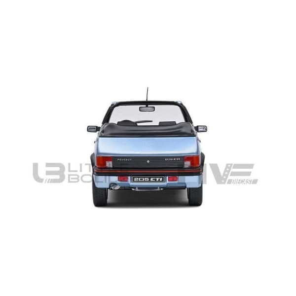 Miniatyrsamlingsbil - SOLIDO 1/18 - PEUGEOT 205 CTI - 1989 - Blå - 1806203
