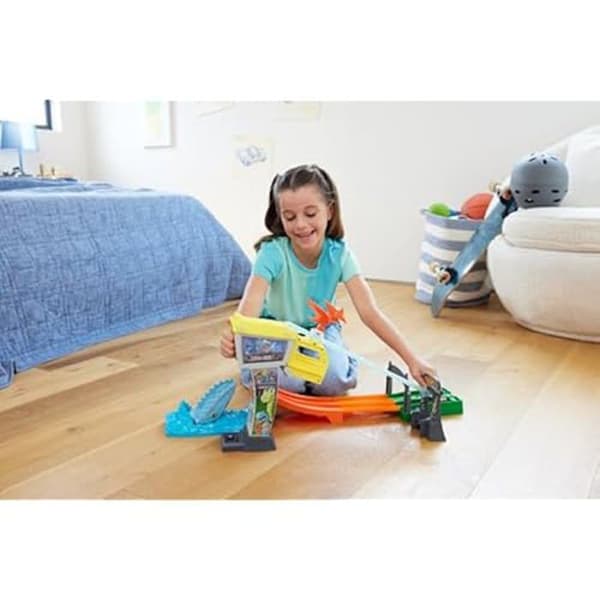 Coffret Piste - HOT WHEELS - HTP12 - 2 fordon - Jurassic World - Vélociraptor Blue och Owen