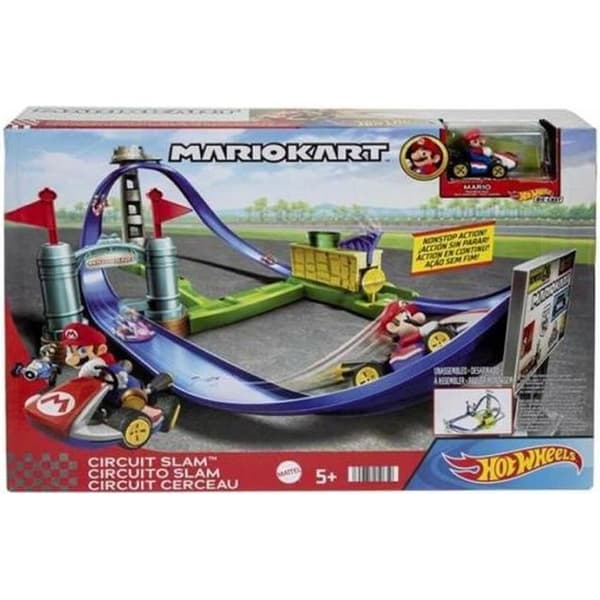 Hot Wheels Mariokart Circuit Slam Track Set, HGK59 - 0194735050659