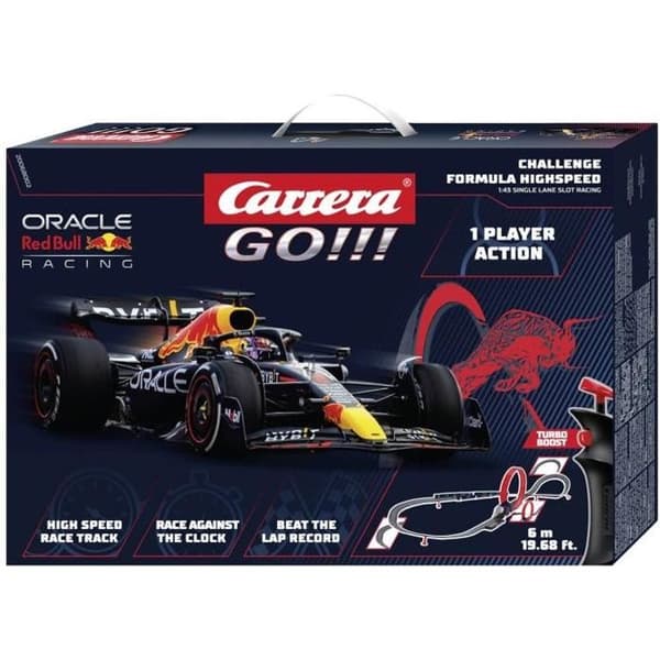 Carrera - Set för nybörjare - GÅ!!! - 2 Red Bull Racing-bilar - Elektriskt racingspel