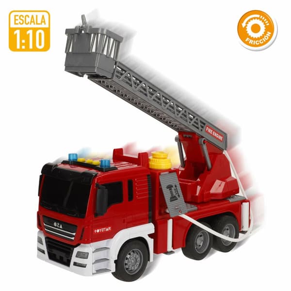 Brandbil med lys og lyd Speed & Go 34 x 25 x 12 cm (4 enheder)