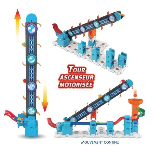 VTECH MARBLE RUSH - SUPER HIMMEL TÅRN SÆT XL300E - 143 dele - Til børn fra 4 år