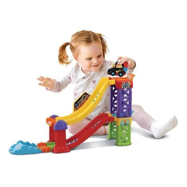VTECH - Tut Tut Bolides - Ekstreme Stunts Springbræt + Lucas, Mesterskabets Konge
