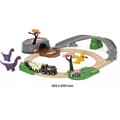 Pikkukuva 2 / 6: BRIO Dinosaurusseikkailusetti 21 osaa - Paristoton leikkitoiminta - Dinosaurukset mukana - Puinen junasetti - Brio World
