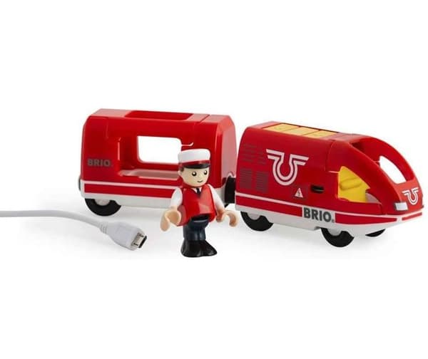 BRIO Ladattava matkustajajuna - Puinen junasetti - Ravensburger - Punainen - Unisex 3-vuotiaasta alkaen