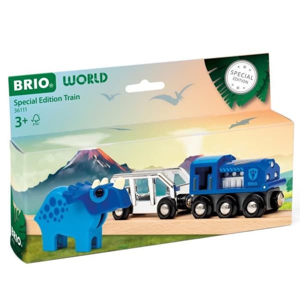 BRIO 36111 Junan erikoispainos, puinen junasetti, lapsille, 3-vuotiaille ja sitä vanhemmille, BRIO World, Ravensburger