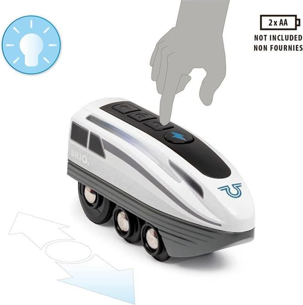 Brio - Elektrisk Tog Super Hurtigt Batteridrevet Lokomotiv