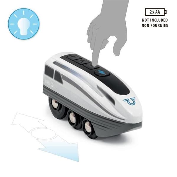 Brio - Elektrisk Tog Super Hurtigt Batteridrevet Lokomotiv