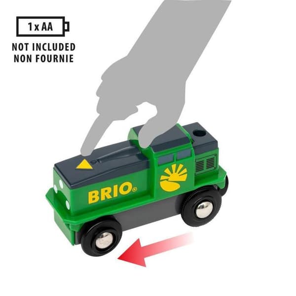 Brio Batteri Bondegårdstog - Træbane