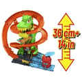Miniatyrbillede 1 af 6: Hot Wheels T-Rex Fire Battle Dinosaur Truck Sæt - Alder 4+ - JBM73