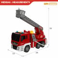 Miniatyrbild 5 av 7: Brandbil med Ljus och Ljud Speed & Go 34 x 25 x 12 cm (4 antal)