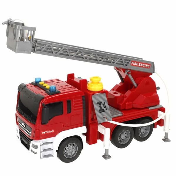 Brandbil med Ljus och Ljud Speed & Go 34 x 25 x 12 cm (4 antal)