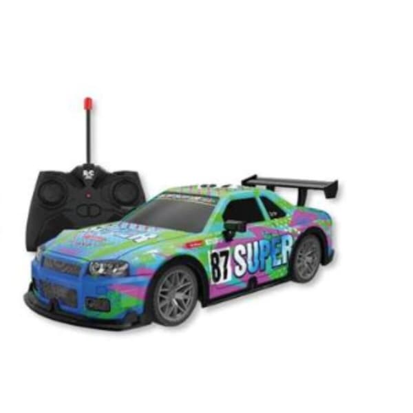 Kauko-ohjattava auto Lumi Sininen Vihreä 1:22 20 x 8 x 6 cm