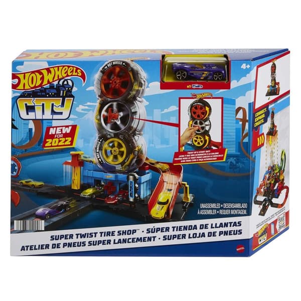 Hot Wheels Racing Dækværksted HDP02 MATTEL Sæt