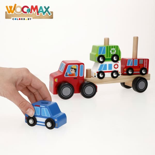 Autorekka ja kitka-autot 25 x 13 x 6 cm (6 osaa)