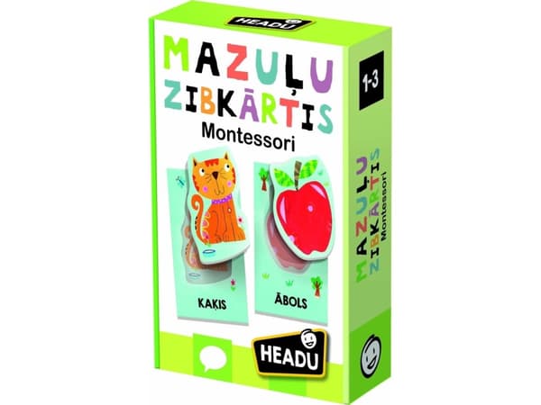 HEADU Montessori Baby Flashcards (In Latvian lang.)