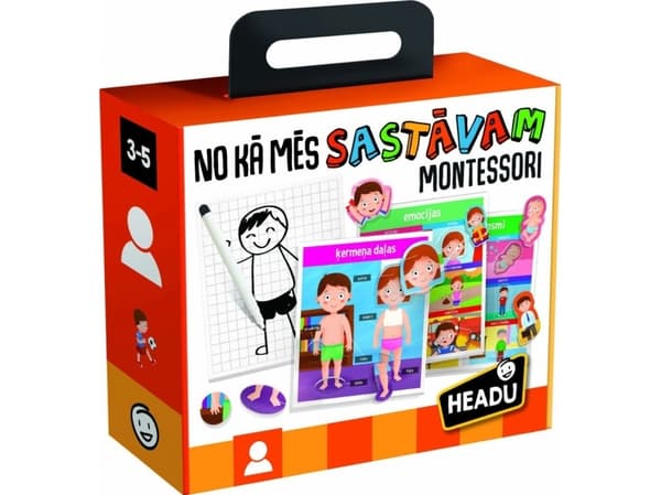 Tactic HEADU Montessori educative game How We Are Made (In Latvian lang.)