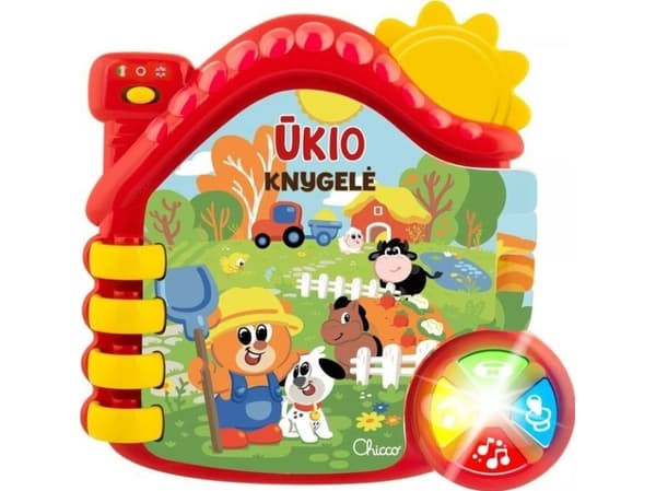 Chicco CHICCO interactive book Farm (in Latvian lang.)