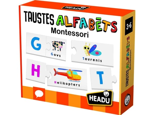 Tactic HEADU Montessori Touch Abc (In Latvian lang.)