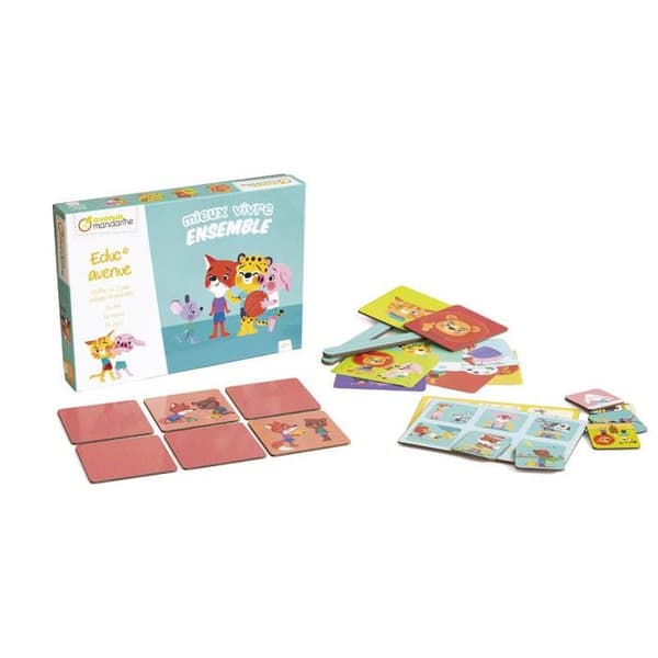 Box med 3 spel - Educ'Avenue - Att leva bättre tillsammans - Pedagogiskt spel