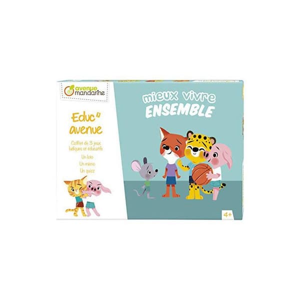 Box med 3 spel - Educ'Avenue - Att leva bättre tillsammans - Pedagogiskt spel