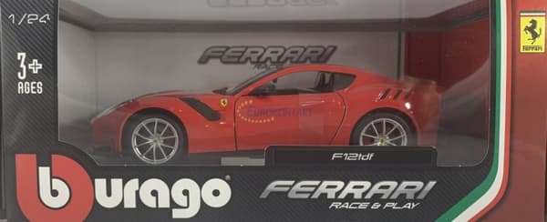 FERRARI F12 TDF rød model Bburago 26021