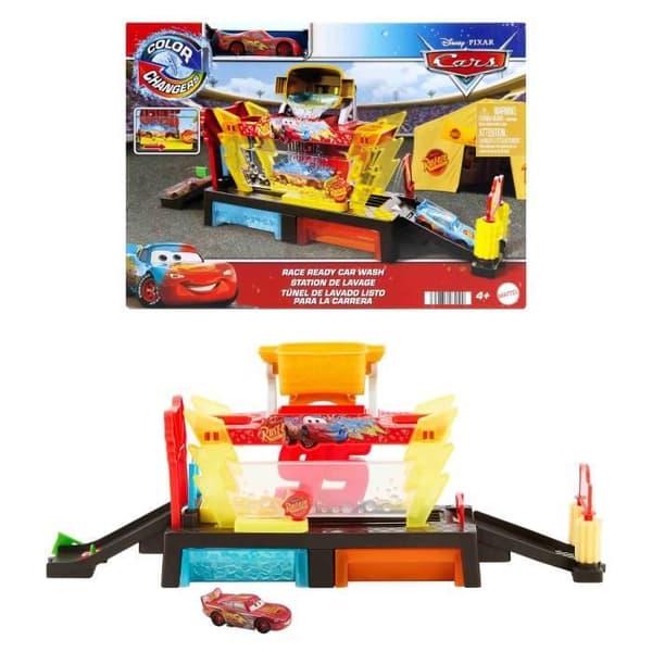 Disney Pixar-Station för Tvättning av Bilar Color Changers-Kit - 4 år+- JBM70