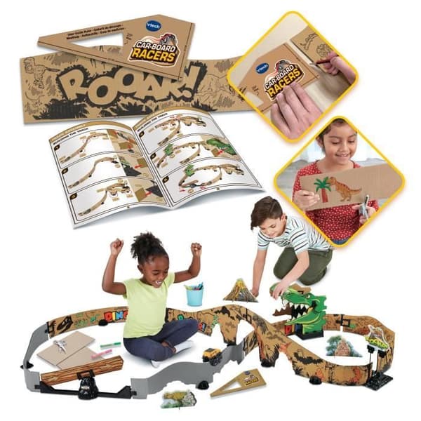 Papbane - VTECH - BILBRÆT RACERS - DINO ADVENTURE - 5 år + - Brun