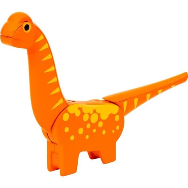 Dinosaurusrata - Täydellinen 12-osainen setti - Paristoton leikkitoiminta - Dinosaurus mukana - Puinen junarata - BRIO World