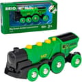 Miniatyrbillede 2 af 5: Kraftfuldt grønt batteridrevet lokomotiv - BRIO - Trætogsæt - Lyd- og lystilbehør - Alder 3+