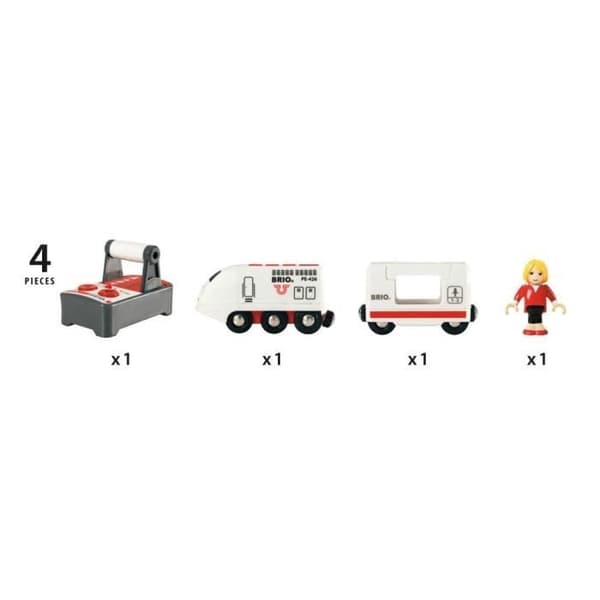 BRIO World Kauko-ohjattava matkustajajuna - Puinen ääni- ja valotarvike - Ravensburger - Unisex - Ikä 3+