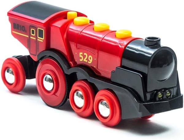 BRIO Kraftfuldt Rødt Batteridrevet Lokomotiv - Trætogsæt - Ravensburger - Fra 3 år - 33592