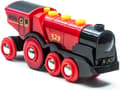 Miniatyrbillede 2 af 5: BRIO Kraftfuldt Rødt Batteridrevet Lokomotiv - Trætogsæt - Ravensburger - Fra 3 år - 33592