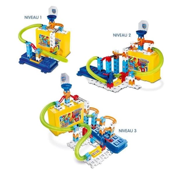 VTECH MARBLE RUSH - RAKENNUSLEVY- JA SÄILYTYSLEVYSETTI M400