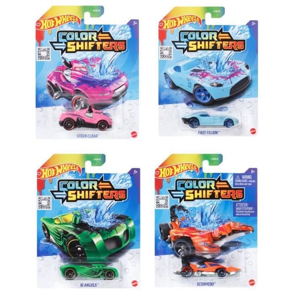 HOT WHEELS Färgskiftande Fordon, Slumpmässig Modell, Ändrar Färg med Vatten - Liten Bil - Ålder 3+ - Hot Wheels