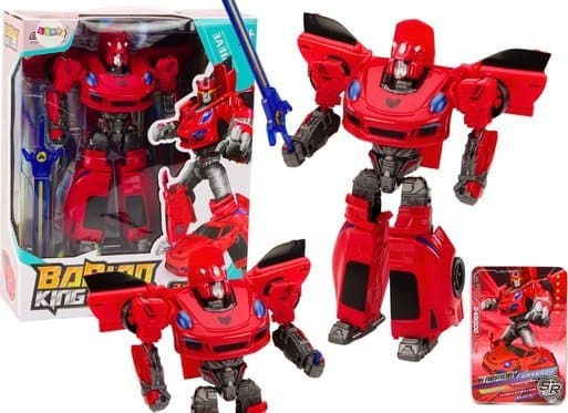LeanToys Auto-Robot 2in1 Transformation Sporty Red